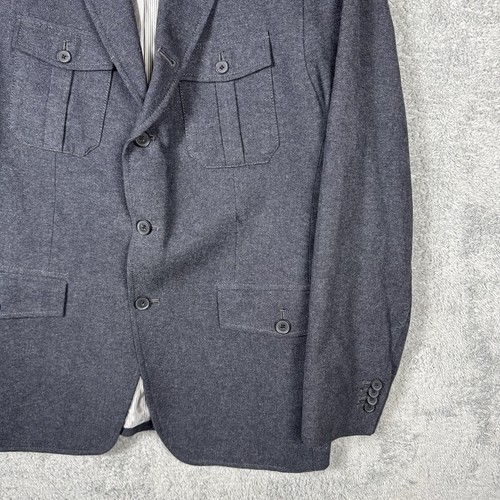Banana Republic Blazer Mens 42R Military Four Pocket Tailored Fit Sport Coat - Picture 2 of 15