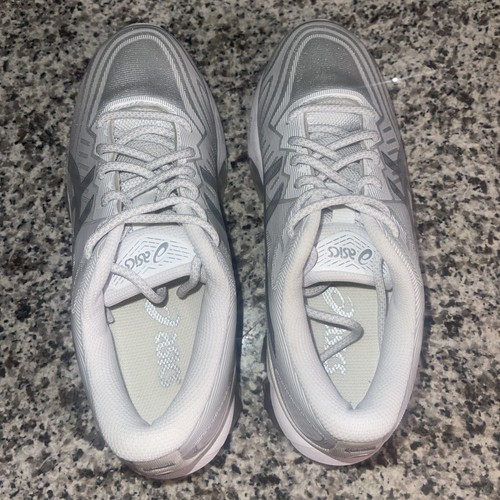 Asics Women's 5.5 Gel-Quantum 360 VII Running Sports Shoes White/Pure Silver - Picture 4 of 6