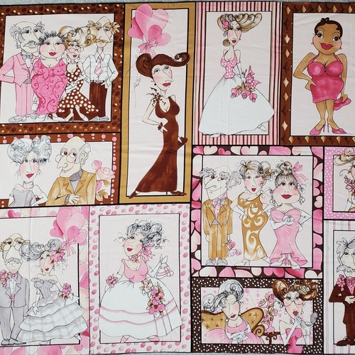 Loralie Harris Senior Prom Quilting Crafting Fabric Panel 32.75" x 24" - Picture 1 of 9