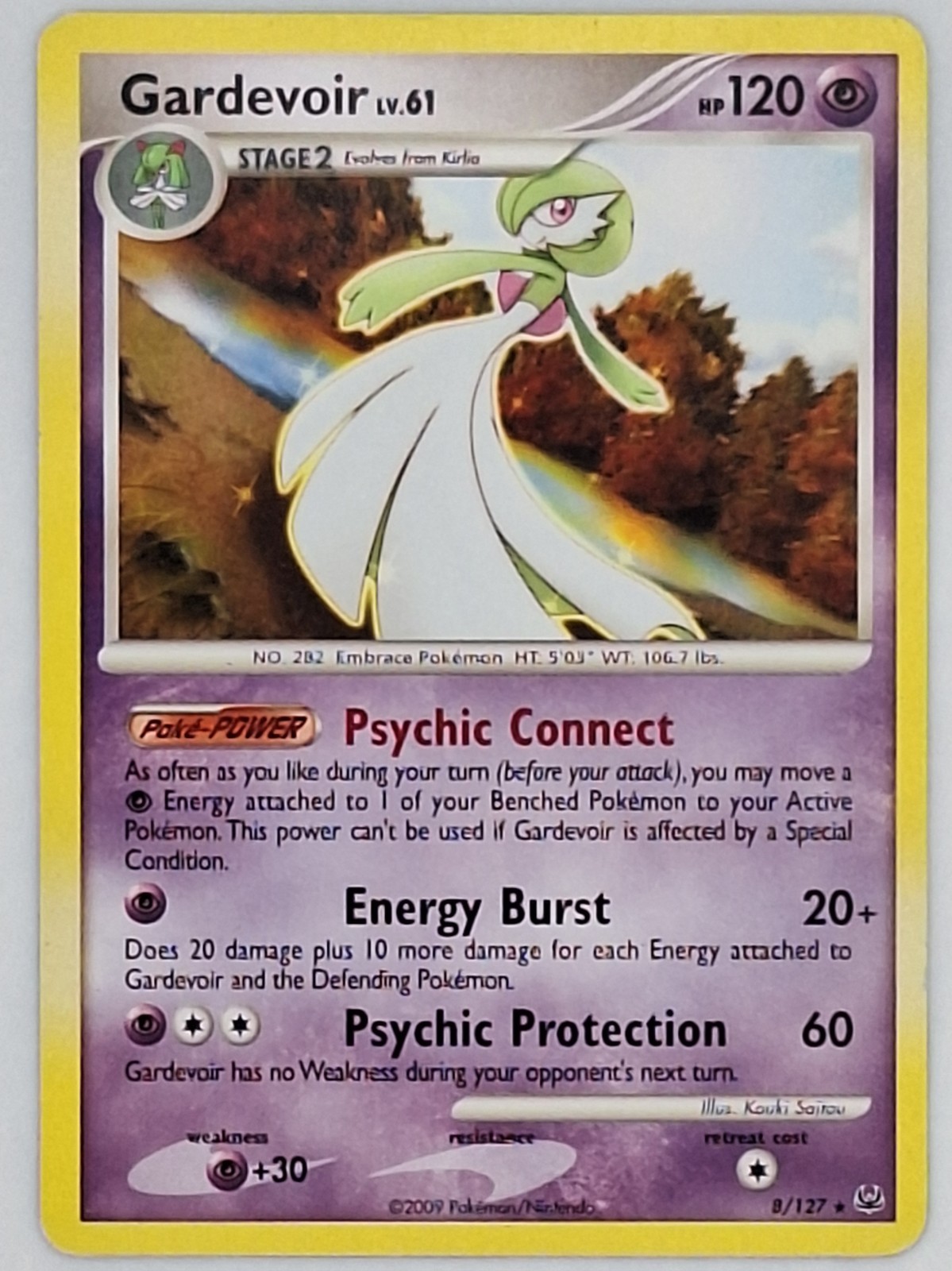 Gardevoir 8/127 Rare Pokemon Platinum MP