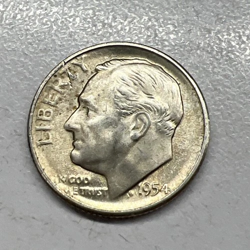 1954-S Roosevelt Dime Uncirculated 90% Silver 10c US Coin