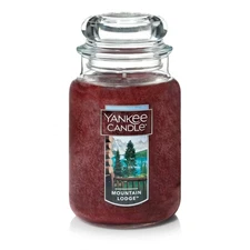 Yankee Candle MOUNTAIN LODGE Large 1-Wick Classic Jar Candle 22oz NEW !