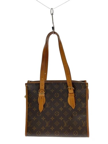 LOUIS VUITTON Shoulder Bag Popunk Canvas Monogram PVC BRW Used - Picture 1 of 9