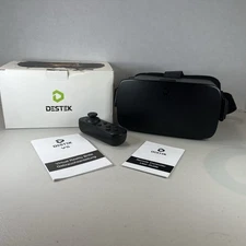 DESTEK V5 VR Headset for Phone with Controller Anti-Blue Eyes Protected HD Lens