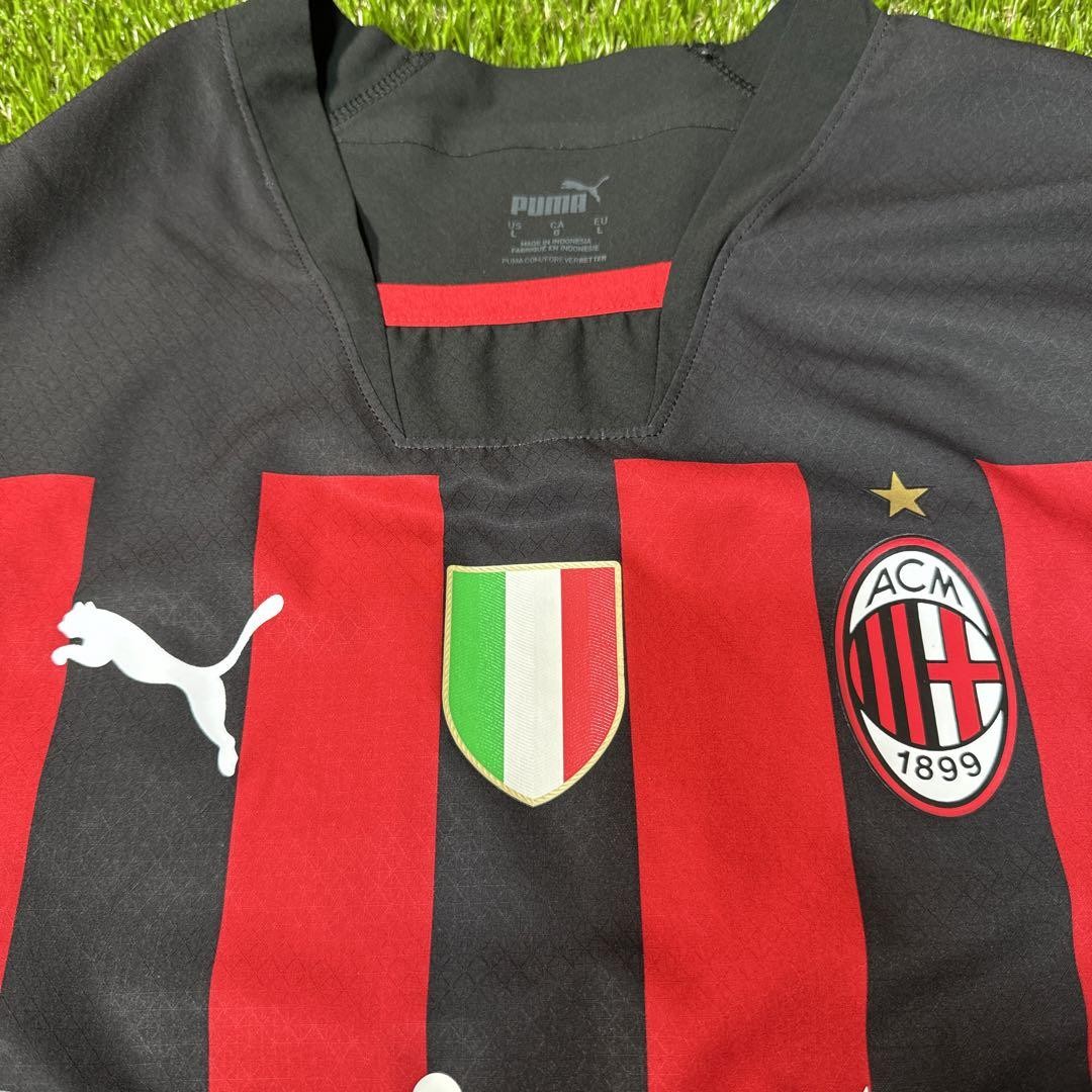ウェア 22-23 AC MILAN  ROSSO NERO PUMA L AC Milan Home 22/23 Men's Authentic Jersey | PUMA