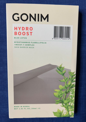 GONIM Hydro Boost 5 Face MASKS-Blue Lotus Skin Barrier Mask Korean Skin Care