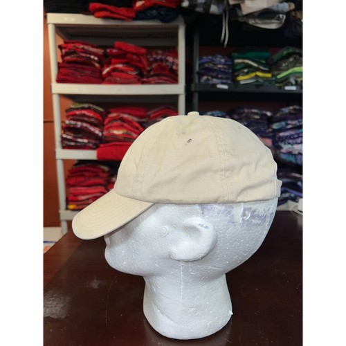 Vintage Nike Dad Mütze Kappe Creme Swoosh Strapback Kopfbedeckung Einheitsgröße - Bild 3 von 8