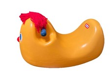 Vintage Little Tikes Ollie Rocker Toddler Child Yellow Banana Ride On Bell Chime