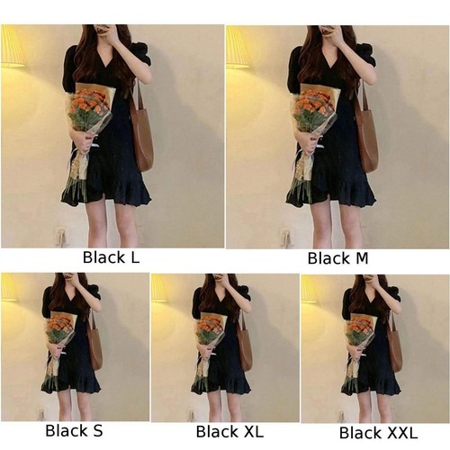 Sleek Womens Casual Dress with V Neck and Waist Style Great for Everyday Wear - Picture 10 of 37