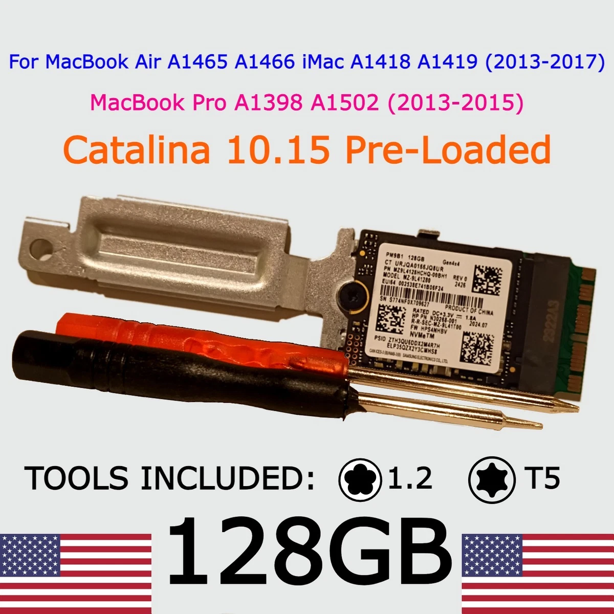 MacBook Pro 2015年 128GB SSD 128GB SSD 2013 2014 2015 MacBook Pro A1502 A1398 - macOS Catalina