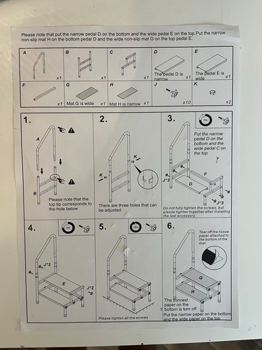Safety 2 Step Stool with Handrail Handle.Bath Kitchen Shower Bathroom Caravan UK - Picture 7 of 16