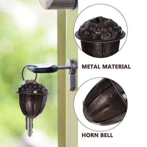  20Pcs Retro Christmas Decoration Autumn Acorn Ornaments Jingle Bells - Foto 10 di 12