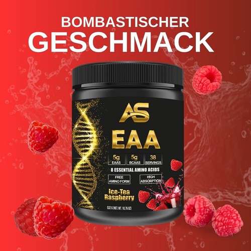 (45,02 EUR/kg) Aminoácidos esenciales AMERICAN SUPPS® EAA 532 g - Imagen 34 de 56