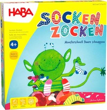 HABA Socken Zocken Reaktionsspiel Suchspiel a...