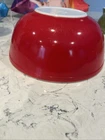 large red pyrex bowl Mixing Bowl  4 Qt 404 Vintage