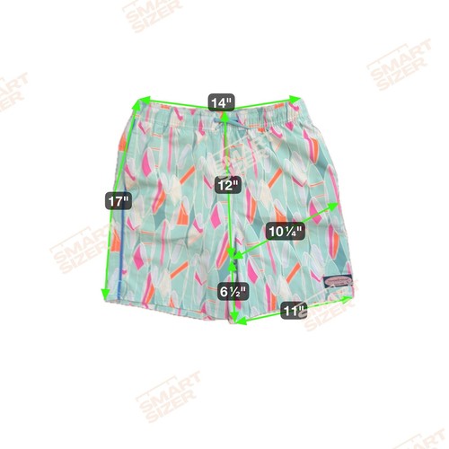 VINEYARD VINES Chappy Swim Trunks Montauk Surfboards Aqua Sky Boys Sz Large 16 - Picture 9 of 12
