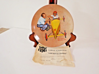 Norman Rockwell -1st  Edition 1979 ''Last Minute  Changes '' Plate #2674