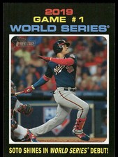 2020 Topps Heritage Juan Soto #327 World Series Game 1