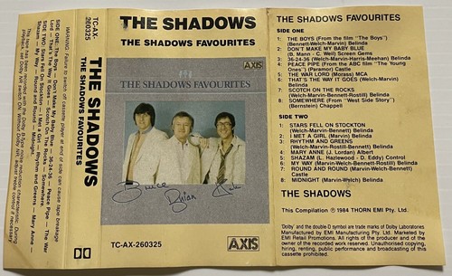The Shadows The Shadows Favourites Music Cassette Tape TC-AX-260325 Axis 1984 - Picture 21 of 24