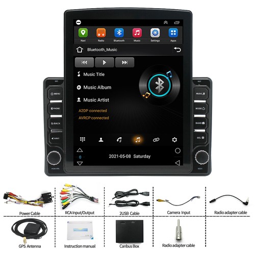 9.7" Stereo Radio GPS Navigation Head Unit Wifi For Fiat Panda 2003-2012 Carplay - Picture 6 of 23