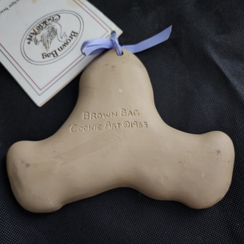 Bolsa marrón arte galleta payaso sentado gres retirado molde para hornear recetas 1985 - Imagen 5 de 9