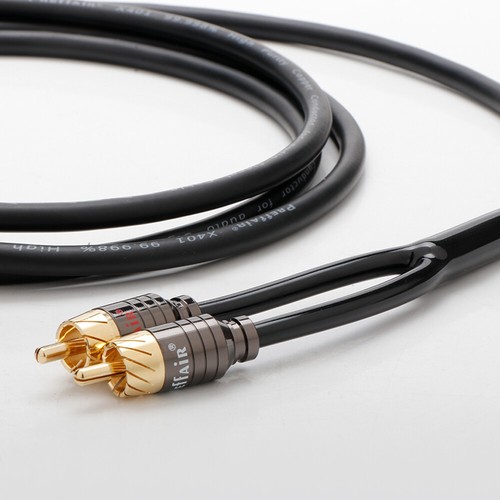 Cavo audio OFC cavo segnale placcato argento 5 pin DIN a doppio connettore maschio RCA - Foto 13 di 21