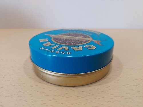 Vintage tin Box Russia Astrakhan Malossol. Original. Box empty. - Picture 18 of 20