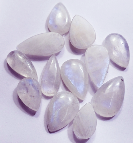 100% Natural White Rainbow Moonstone 15 To 20 Ct 1 Pcs Loose Gemstone Certified - Picture 7 of 9