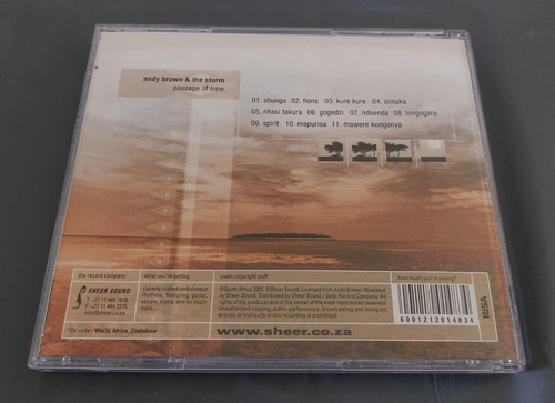 ANDY BROWN & THE STORM * PASSAGE OF TIME * RARE CD ALBUM SOUTH AFRICA EXCELLENT - Picture 2 of 2