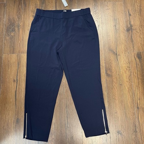 NEW Chico’s pull on match back woven ankle pant In Classic NavySZ 2/12 - Picture 3 of 6