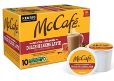 McCafe Dulce de Leche Latte Medium Roast 10 K-Cup Pods Box