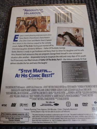 Father of the Bride: Part II (DVD, 1995) NEW Factory Sealed - Imagen 2 de 3