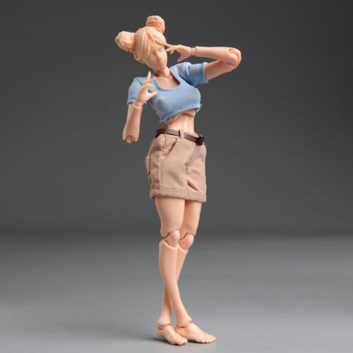 Cuerpo súper flexible femenino articulación de búco Romankey X 1/12 para muñeca figura de acción de 6" - Imagen 21 de 35