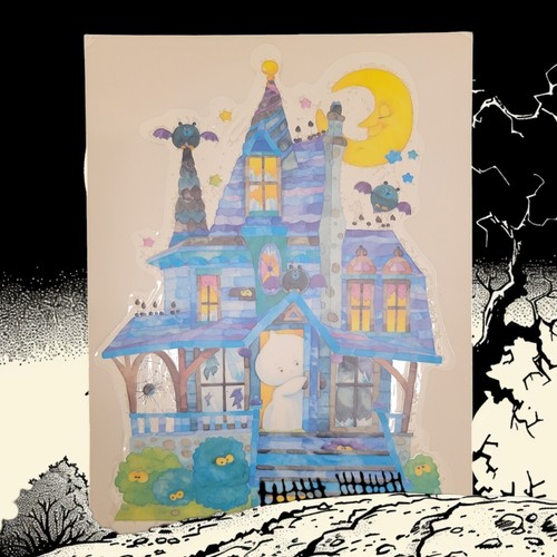 Vintage Halloween 1991 Fenster statische Klammern 2er Set von Current Inc.