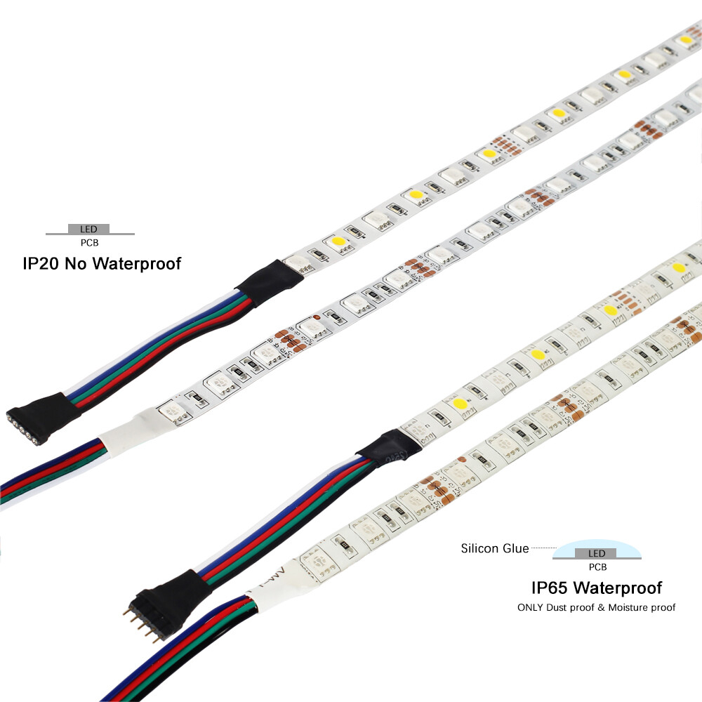 Taśma LED 12V 24V RGB RGBW RGB + WW Ściemnialna taśma LED 4w1 Wodoodporny IP65 Specjalna cena niska cena