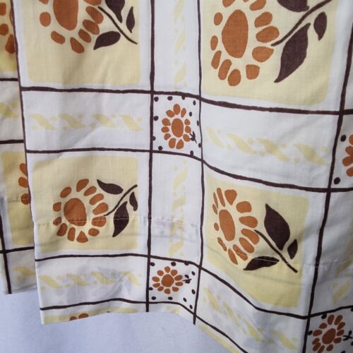 VTG Sears Roebuck Perma Prest Percale Cottage Plaid Flower Pillowcase Set Of 2 - Picture 2 of 5