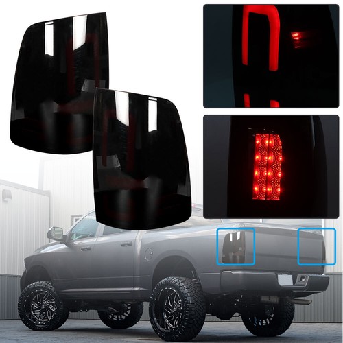 LH+RH Halogen Black Tail Lights For Dodge Ram 1500 09-18 Ram 2500/3500 2010-2018 - Picture 10 of 10