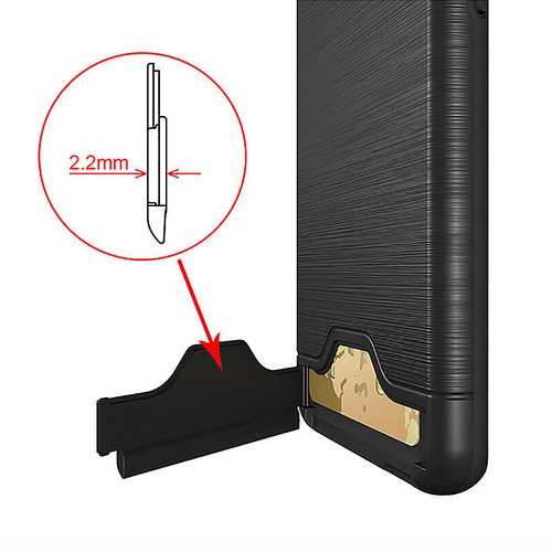 Luxury Hybrid 3 In 1 Phone Case Cover Protector with Bank Card Slot + Kickstand - Picture 18 of 52