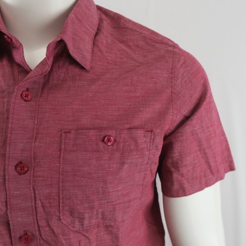 Camicia Travis Mathew manica corta con bottoni uomo S rossa - Foto 2 di 9