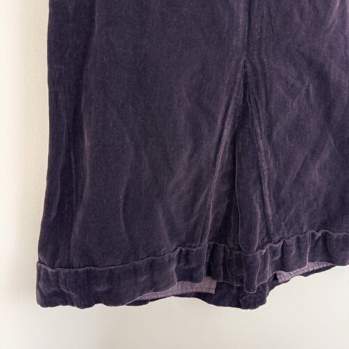 Jigsaw Purple Velvet Skirt UK 12 Midi Pockets Y2K Whimsigoth Fairycore - Picture 4 of 9