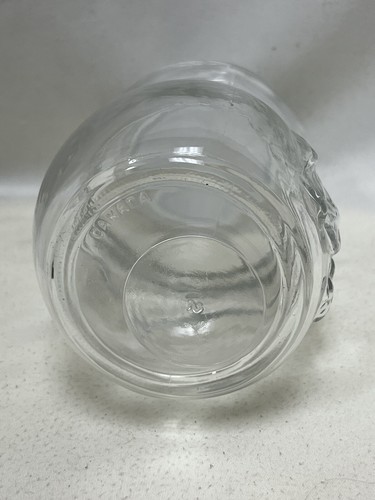 Snowman Jar Canister Clear w/lid and Seal Vintage - Picture 6 of 8