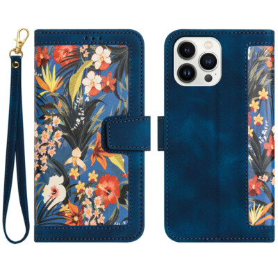Flower Leather Flip Case Wallet Cover For iPhone 17 16 15 14 13 12 11 Pro Max XR
