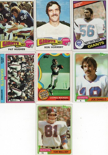 Lote de 25 cartas vintage de los New York Giants en muy buen estado (Tucker, Morris) Bx1a - Imagen 5 de 6