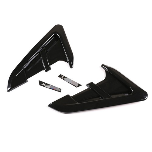Guardabarros laterales ABS negro brillante ventilación salida embellecedor para BMW X3 G01 X4 G... - Imagen 6 de 12