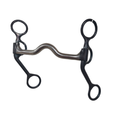 Camp Snap Embout à Snaffle Western Barrel Avec Tiges - Taille 5,5