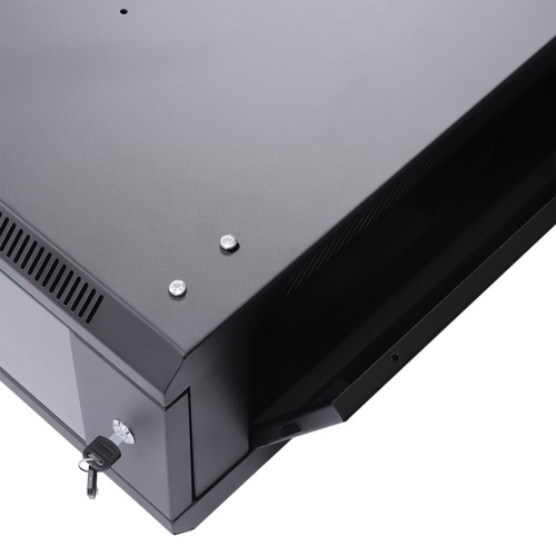 4U 24" Deep Wall Mount Network Server Rack Data Cabinet Enclosure Glass Front - Picture 6 of 11