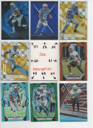 Detroit Lions LOADED U-PICK Serial #'d JERSEYS AUTOS Rookies * STAFFORD SANDERS - Picture 34 of 103