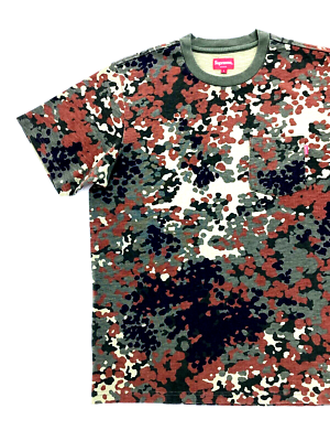 Supreme Pocket Tee Olive German Camo Size L SS19 T-Shirt | eBay
