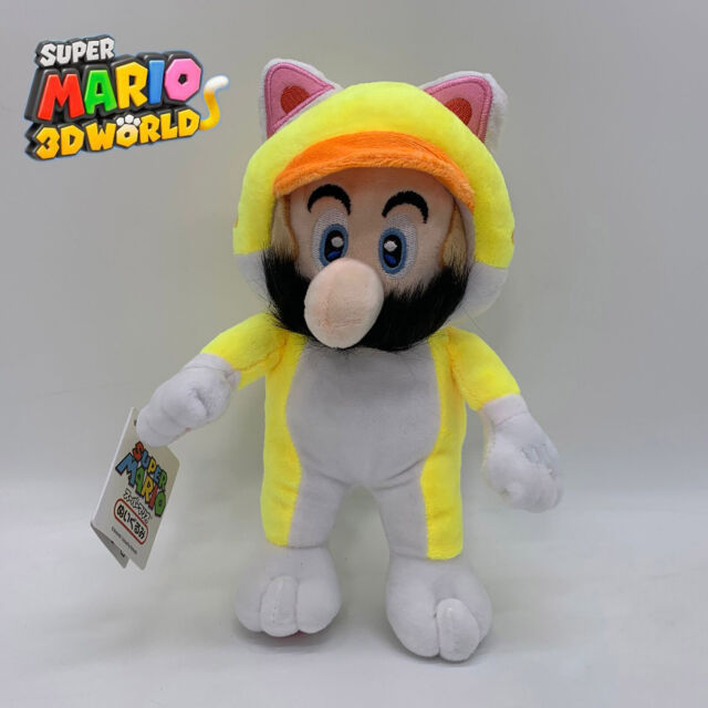 Super Mario 3D World Cat Mario Soft Plush Stuffed Doll Toy Figure Animal Cuddly