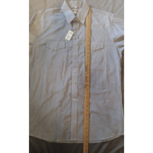 White Horse Western Pearl Snap Langarm Western Rockabilly Herren Large Hemd - Bild 6 von 10